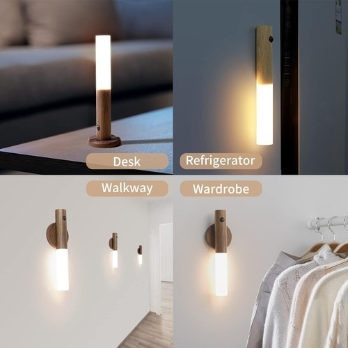 lot 88 image: Indoor Wireless Magnetic USB Rechargeable Smart Indoor Motion Sensor Wall Light ASH