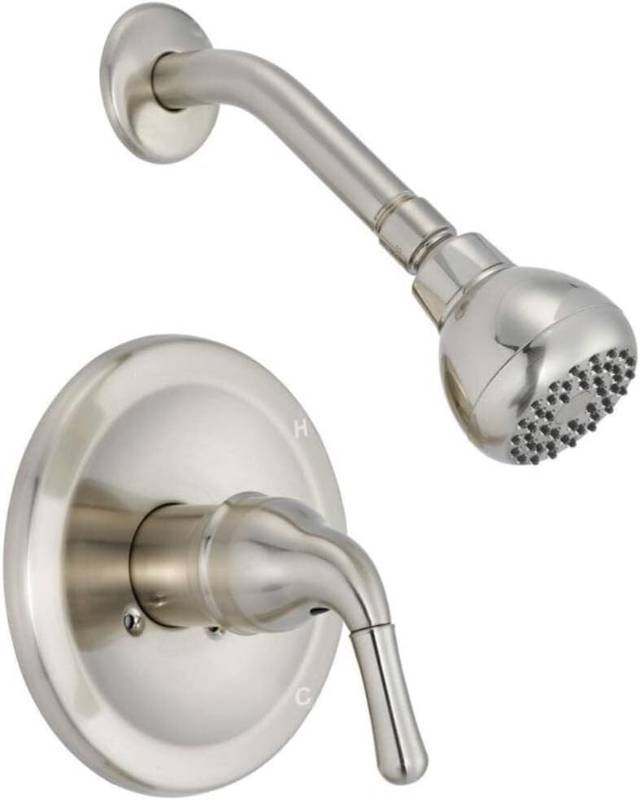 lot 60 image: NEW PROFLO 2.0 GPM Single Function Shower Head with Single Handle