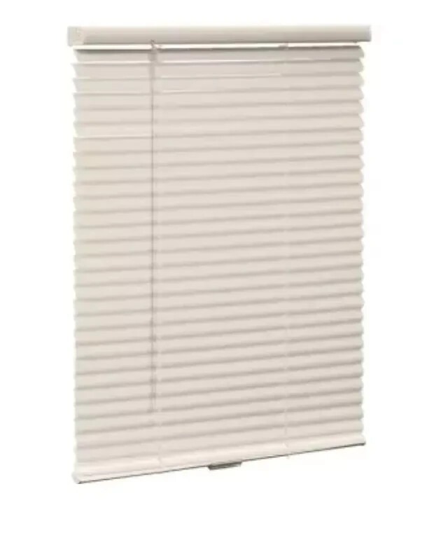 lot 61 image: NEW Champion Trutouch Cordless 1 Deluxe Vinyl Mini Blind 41x60 White