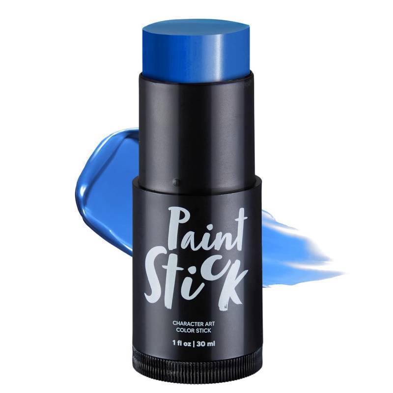 lot 64839 image: Spooktacular Creations Halloween Makeup Face and Body Paint Makeup Foundation Stick , Oily Waterproof Foundation Stick for Cosplay Zombie Skeleton Clown for Adult Party Dress Up (1 Oz, Blue)
