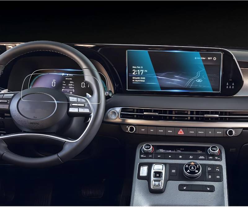 lot 65018 image: CDEFG 2 Combo Set for 2023 2024 2025 Hyundai Palisade Screen Protector Palisade (SE, SEL, XRT, SEL Premium, Limited, Calligraphy, Calligraphy Night Edition) Accessories-3Pcs TotalSet