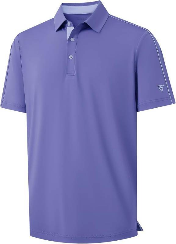 lot 65427 image: M MAELREG Golf Polo Shirts for Men Short Sleeve Dry Fit Solid Moisture Wicking Casual Performance Collared Mens Polo Shirts