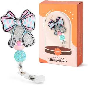 lot 64101 image: YOPPIX Labor and Delivery Badge Reel NICU Mother Baby L&D OBGYN Pediatric Nurse Badge Reel for Nurses Doctor Paramedic Medical Office Womens