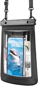 lot 64171 image: Waterproof Phone Pouch for iPhone 16 15 14 11 Pro Max & Galaxy S24 S21 - Floating Large Capacity Dry Bag Stores Sunscreen, Sunglasses - Oversized Waterproof Bag for Beach, Swimming, Kayaking