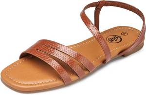 lot 64271 image: Trary Sandals for Women, Womens Sandals Shoes Square Open Toe Cute Strappy Womens Flats Sandals for Dressy Beach Summer Wedding Comfortable Casual Sandalias De Mujer