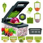 NEW 16 in 1 Manual Vegetable Cutter Chopper with Spatula Full Size
