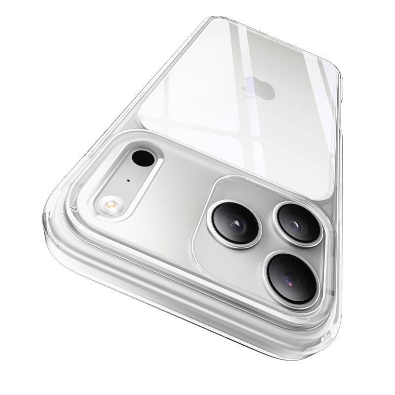 lot 45646 image: iPhone 17 Pro Case Smooth Crystal Clear, Patented Anti-Yellow & Virgin TPU, 15FT Military Protection, Slim Transparent Women Men Funda para for iPhone 17 Pro Phone Case 6.3, Clear - Retail $13