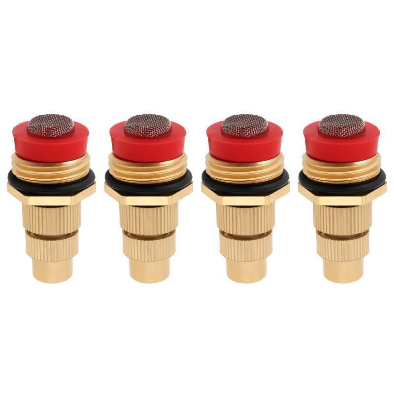 lot 36314 image: 4pcs Adjustable Brass Misting Nozzles G12 inch (DN15) Mist Water Spray Sprinkler Suitable for Small Area Agriculture Lawn Fountain Misting Cooling Irrigation - Retail $10