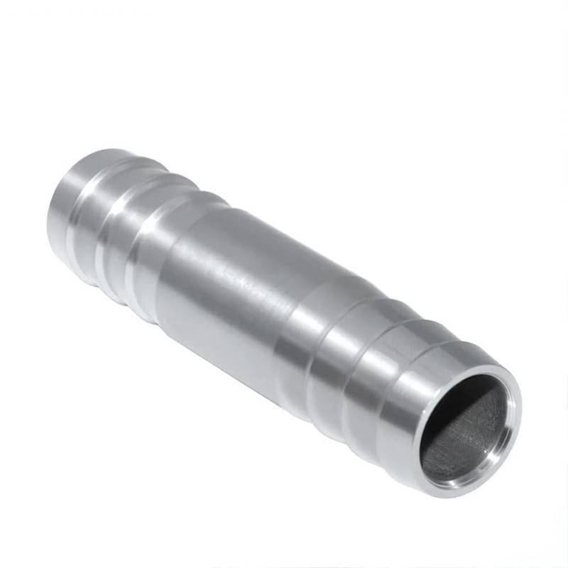 lot 36315 image: Stainless Steel 1 Hose Barb Splicer Mender Round Union Coupler Fitting - Retail $10