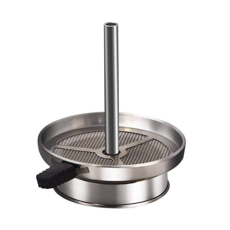 lot 36341 image: KITOSUN Hookah Charcoal Holder Chimney Pot for Ceramic Bowls, Aluminum, Silver - Retail $8