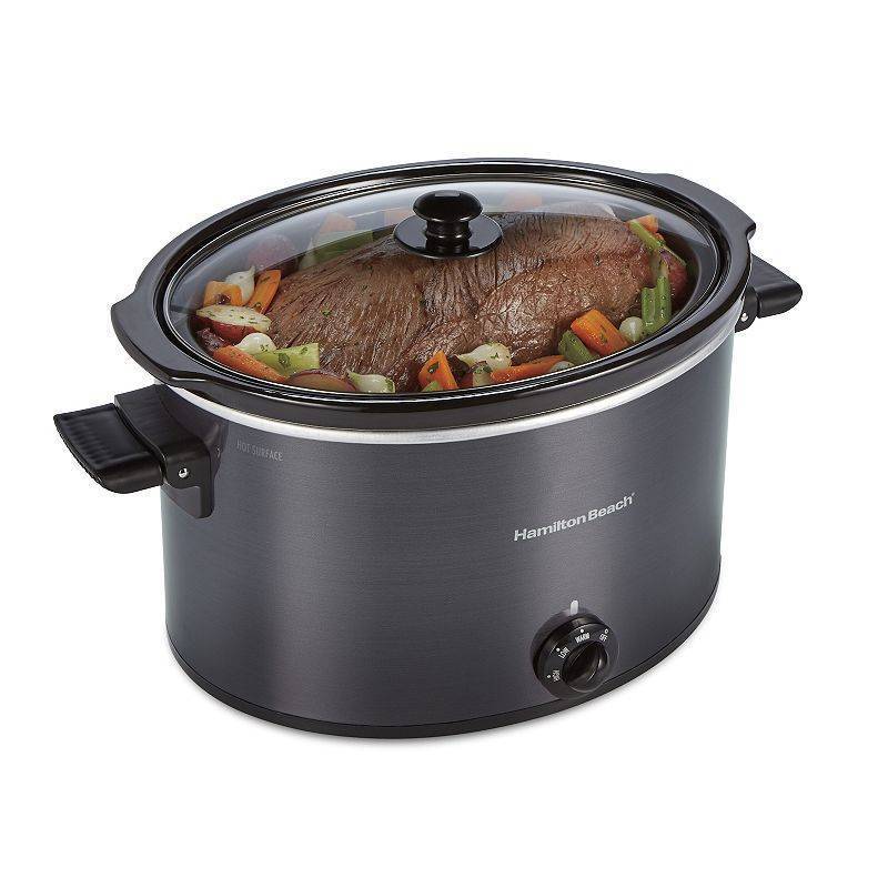 lot 36436 image: Hamilton Beach 10 Qt Slow Cooker  Stoneware Crock with Removable Pot. - Retail $130