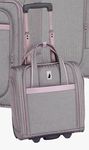 London Fog Kensington Lavender Black Herringbone, Under Seat Carry On Bag Luggage. - Retail: $135