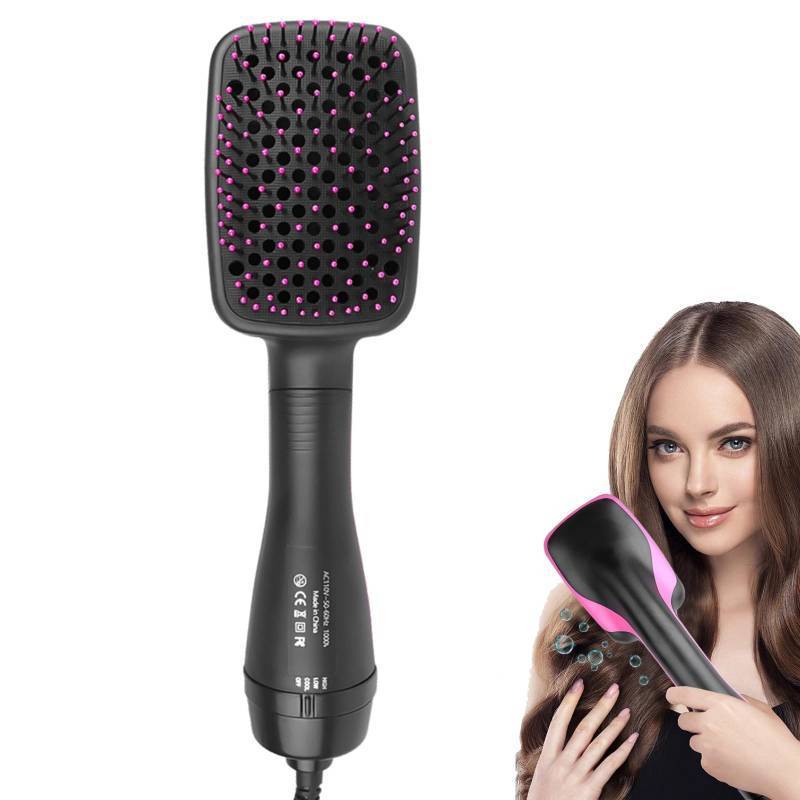 lot 51026 image: Hair Dryer Brush Blow Dryer Brush in One, 3 in 1 One Step Hair Dryer and Styler, Negative Ion Hair Straightener Hot Air Styling Tool for Straightening Drying Smoothing - Retail $28