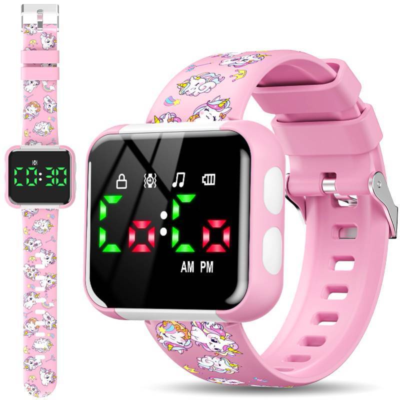 lot 58234 image: Etuwoe Potty Training Watch for Toddler Girls Adjustable Volume Potty Watches for Kids Water Resistant Toilet Timer Alarm Unicorn Toddler Watch 1-3 Birthday Gifts for 2 3 4 Year Old Girl(Pink) - Retail $19