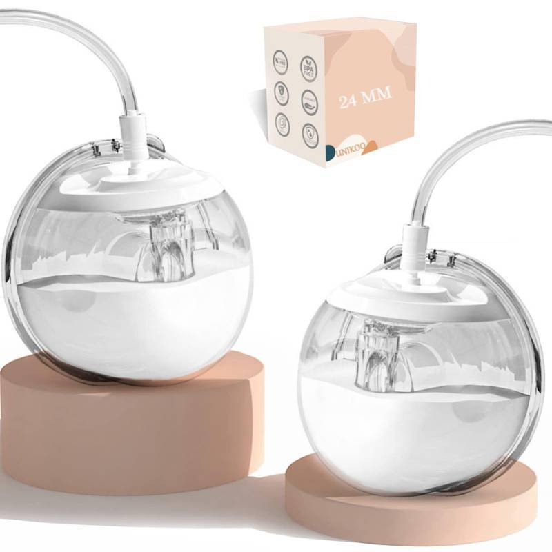 lot 51004 image: Wearable Milk Collection Cup, Hands Free Breast Pump Accessories Replacement, Milk Collector Compatible with Most Electric Breast Pump,ZomeeSpectraMedelaAmedaFreemie Collection Parts(24 mm 2Pcs) - Retail $36