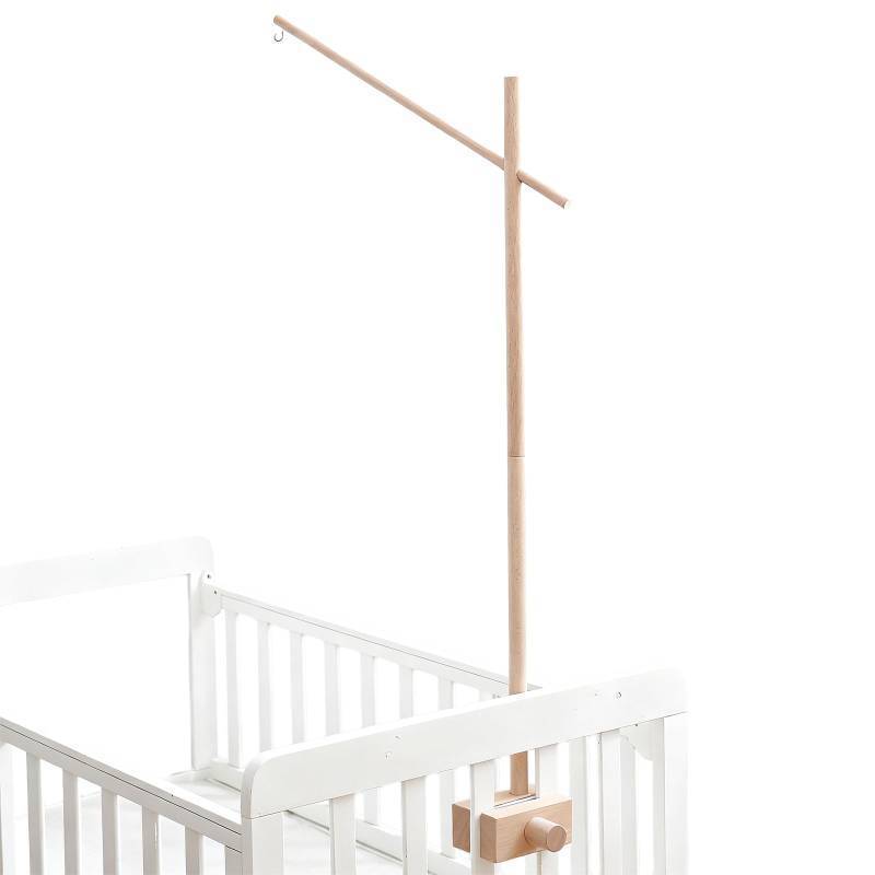 lot 30434 image: Baby Crib Mobile Arm,33.5in HBM Wooden Mobile Arm for Crib Mobile Hanger for Crib Baby Girl Nursery Decor - Retail $22