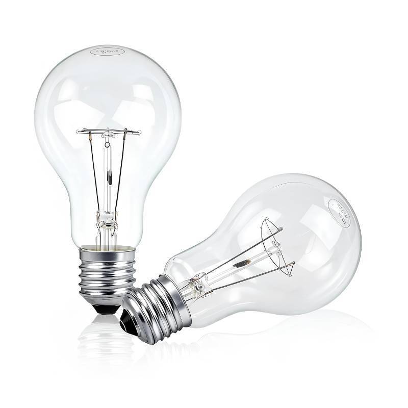 lot 45813 image: Hoimuv 150 Watt Incandescent Light Bulbs, A21 150 WATT Incandescent Bulb Shatter Resistant Rough Service Light Bulb 150W A19 Shape (2 Pack) - Retail $14