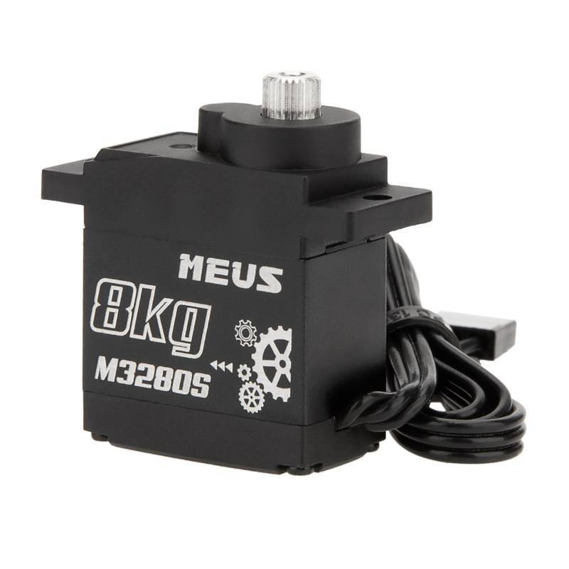 lot 61604 image: MEUS RACING 8KG Digital RC Micro Servo for Axial SCX24 Traxxas TRX4M Redcat Ascent-18 1,18 1,24 RC Crawler, NOT for Stock SCX24 Servo Mount(M3280S) - Retail $16