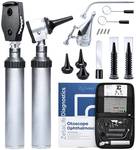 Zyrev Otoscope Oph Diagnostic Set - 36 Piece Medical and Nursing Student Otoscope,Opthalmoscope Diagnostic Kit - with Leather Case for Educational and Professional Settings (Regular) - Retail: $57