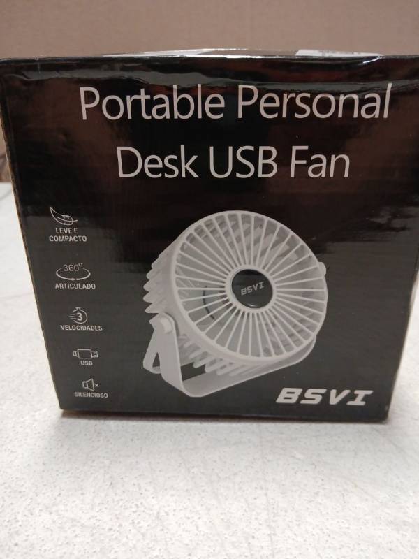 lot 38404 image: BSVI USB Mini Desktop Fan