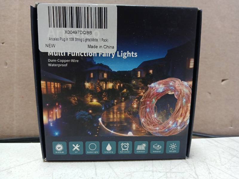 lot 38770 image: Anceleo 10M Waterproof Multi Function String Fairy Lights (4 Packs)