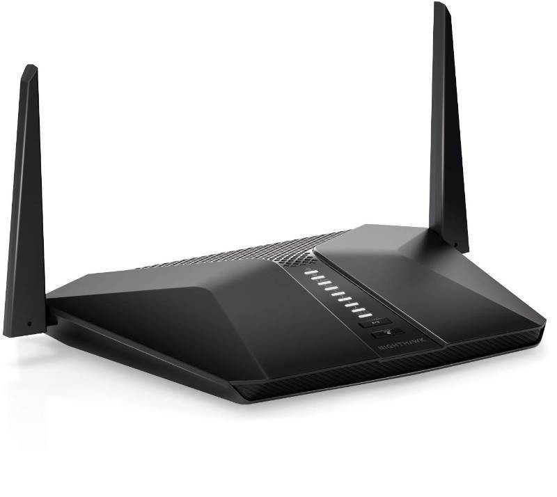 lot 50566 image: NETGEAR AX3000 Nighthawk AX4 Router New Retail, RAX40-100PES (New Retail Band WiFi 6 4-Stream) - Retail $96