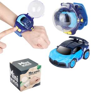 lot 32144 image: Tomatong Remote Control Car Watch Toys with LED Light,2.4 GHz Mini Racing Cars Wrist Toy for Kids,RC Small Car Interactive Outdoor Game Christmas Halloween Birthday Gifts,Blue - Retail $17