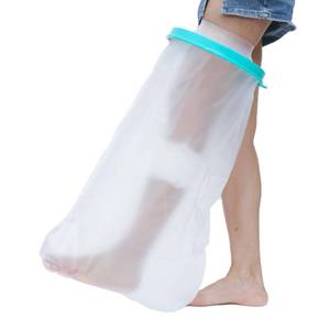 lot 41630 image: CIVJET Cast Covers for Shower Leg, Waterproof Cast Cover for Showering, Cast Protector for Shower Leg Adult, Shower Boots for Foot after Surgery, Knee, Ankle, Foot (Diameter - 9.8) Extra Large - Retail $25