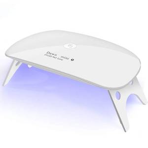 lot 41632 image: Kepma UV LED Nail Dryer Mini lamp Portable Curing Light for Gel Nail Polish,6w(White) - Retail $7