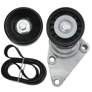 lot 43830 image: 90K-38158C Serpentine Belt Drive Tensioner Pulley Component Kit Fits for GM 2003-2006, Fits for Chevrolet 2002-2007, Fits for GMC 2002-2007#OE 38158 6PK2370 - Retail $35