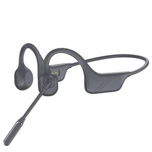 lot 48666 image: Bone Conduction Headphones with Mic-Callink, Trucker Bluetooth 5.4 Headset with AI Noise-Canceling Boom MicrophoneMute FunctionDual Connect, Open Ear Headphones for Work Driving Meeting Grey