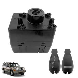 lot 48675 image: JaoRop 68210150AB Ignition Switch Module Kit Fit for Dodge Charger Challenger Ram 1500 for Jeep Grand Cherokee for Chrysler 300 2008-2011 with 2 Keys Requires Programming 68044060AA 68210150AA