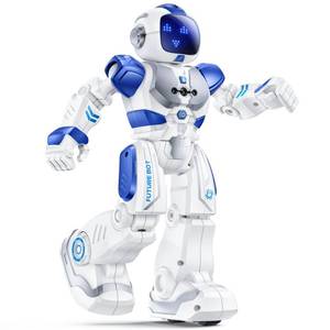 lot 48723 image: Ruko 6088 Programmable Robot with Gesture Cotrol, Remote Control & APP Control, Rechargeable Robots Toys for Boys and Girls, Interactive LED Faces, Q&A Games, Gift for Kids 3-6, Blue - Retail $40