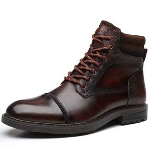 lot 51113 image: Arkbird Mens Chelsea Boots, Stylish and Comfort Leather Chukka Ankle Boots with Zipper Brownish 7 - Retail $80