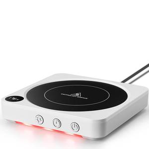 lot 51133 image: Mug Warmer - 36W Coffee Mug Warmer for Desk with Temperature Display, 2-12Hrs Auto Shut Off, Smart Candle Warmer - Ideal Coffee Gifts Accessories Keep Beverages Coffee Warmer (White) - Retail $30