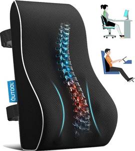 lot 51141 image: Lumbar Support Pillow for Office Chair, Office Home Essentials,Gifts for Mom,Dad, Back Support Pillow for Car, Chair Cushions,Back Pain Relief Improve Posture,Mesh Cover Double Adjustable Straps - Retail $27
