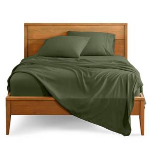 lot 51147 image: Bare Home Queen Sheet Set - 1800 Ultra-Soft Microfiber Queen Bed Sheets - Double Brushed - Deep Pockets - Easy Fit - 4 Piece Set - Bedding Sheets & Pillowcases (Queen, Cypress) - Retail $44