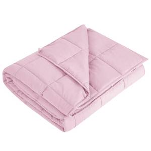 lot 61699 image: LAGRATY Weighted Blanket - 60x80 17lbs Cooling Breathable Heavy Blanket Microfiber Material with Glass Beads for Adult All-Season Summer Fall Winter Soft Thick Comfort - Retail $51