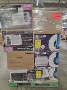 lot 53500 image: Mixed Home Appliance Pallet - Air Conditioners and Microwaves