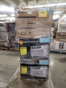 lot 60732 image: LG Room Air Conditiners 15,000 BTU - 3 count