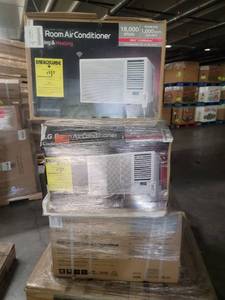 lot 60733 image: LG Room Air Conditiners with Heat 18,000 BTU - 3 count
