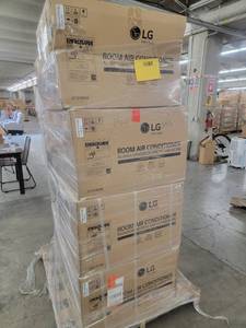 lot 60738 image: LG through the wall Air Conditiners 9,800 BTU - 8 count