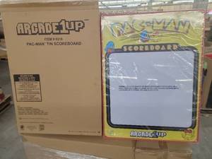 lot 60769 image: 108 count of Arcade1Up Pac-Man Metal Scoreboard