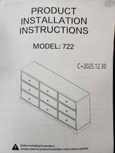 lot 20669 image: 9 Drawer Dresser  - Retail $0