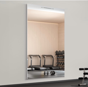 lot 20674 image: brisafe 71 x 40 Full Length Wall Mirror for Gym, Dance, Home & Yoga - Easy Install, Ultra-Light Shatterproof Nano Material Cuts 60% Commercial Insurance Costs - Retail $299