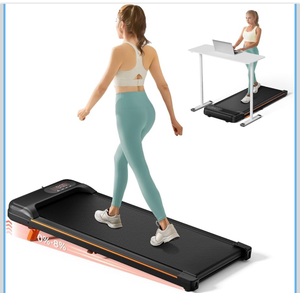 lot 20684 image: Abonow Walking Pad, Under Desk Treadmill with Incline for Home Office 2.5HP Portable Walking Treadmill with 265 Lbs Weight Capacity Walking Machine, Remote Control, LED Display - Retail $149