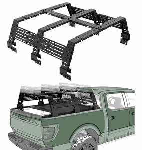 lot 20727 image: StarONE Truck Bed Rack Adjustable Height 16.718.823.3,Overland Bed Rack for Full-Size Trucks Without Bed Rails-Fit for Ford F-150,Dodge Ram 1500,Silverado 1500,Gmc Sierra 1500 - Retail $599