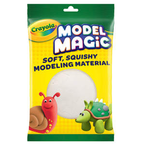 lot 1067 image: Crayola Model Magic Modeling Dough  4 Oz White  Arts and Craft Supplies  Sensory Play  School Supplies  Gifts for Kids  Ages 3 - Retail $15