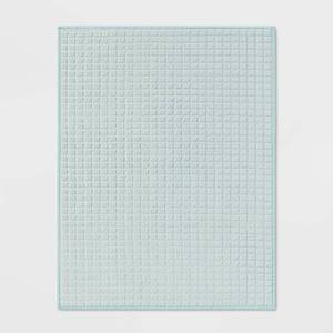 lot 1080 image: Kitchen Drying Mat Green - Room Essentials Mint Polyester Dish Mat, 20x15, Machine Washable - Retail $3