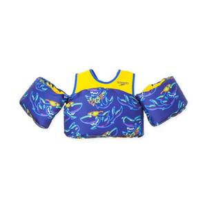 lot 1158 image: Speedo Splash Jammer Kids Life Jacket Vest - BlueYellow - Retail $30